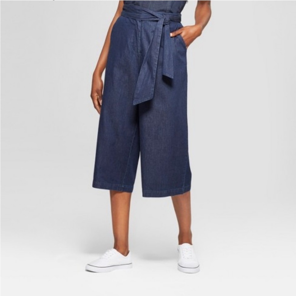 Target Wide Leg Culottes with Tie Waist Size S